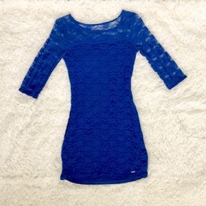Royal Blue Lace Bodycon Dress